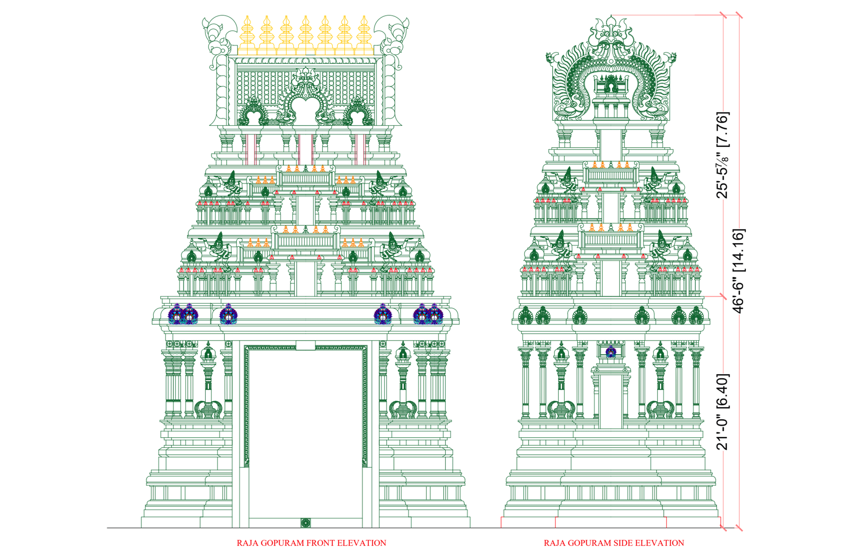 sri venkateshwara devasthanam rajagopuram